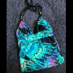 Halter Tankini Swim Top - Size Small
